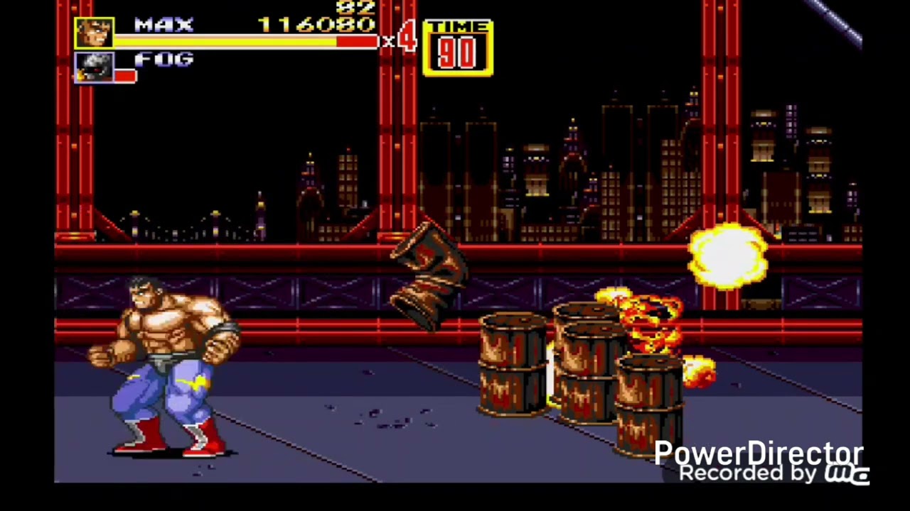 My first SOR2 hack game play. SOR2 improved as Max. Mania 1 life start.