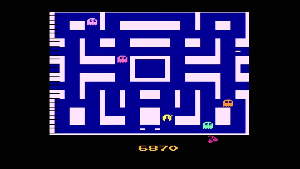 Ms. Pac-Man (Atari 2600) Game Play Video