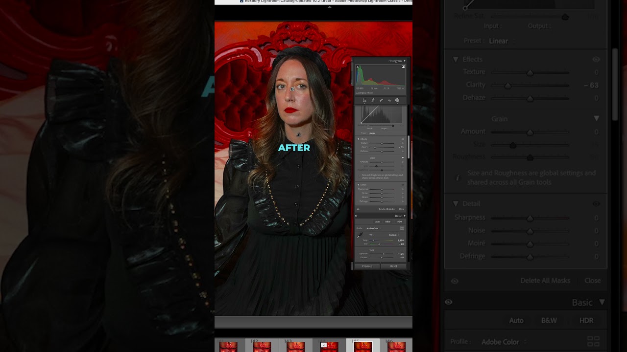 Edit Skin in Lightroom in LESS THAN 10 Seconds #photography #lightroom #lightroomtutorial