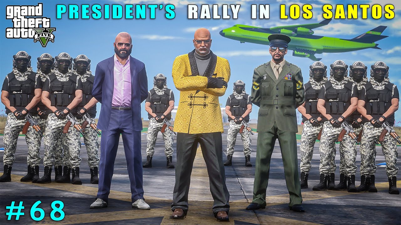 Michael Protects President From Deadly Attack | Gta V Gameplay