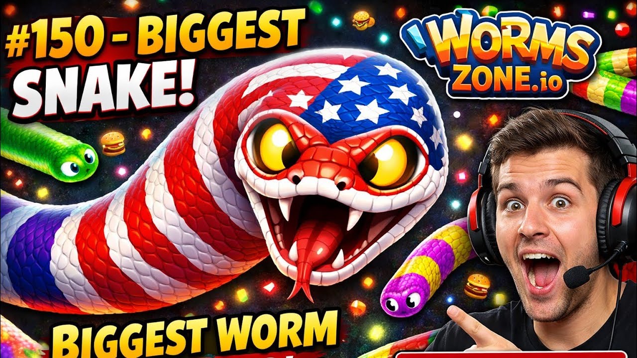 Live streaming of Ankit Rana 50k 🐍, WORMSZONE.IO #150 - Biggestsnake in the world 🐍 Game Worms TV
