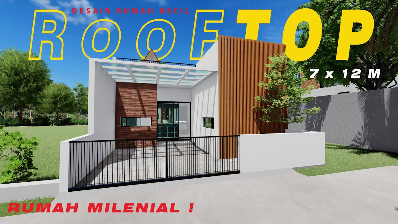 desain rumah minimalis dengan rooftop