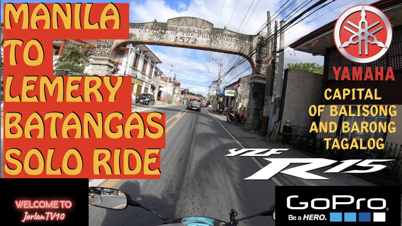MANILA TO (LEMERY) BATANGAS / YAMAHA R-15 /Go PRO HERO 7 /FUEL CONSUMPTION