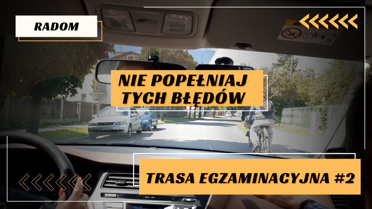 Dwa skrzyżowania egzaminacyjne w Radomiu. Nie popełniajcie tych błędów!