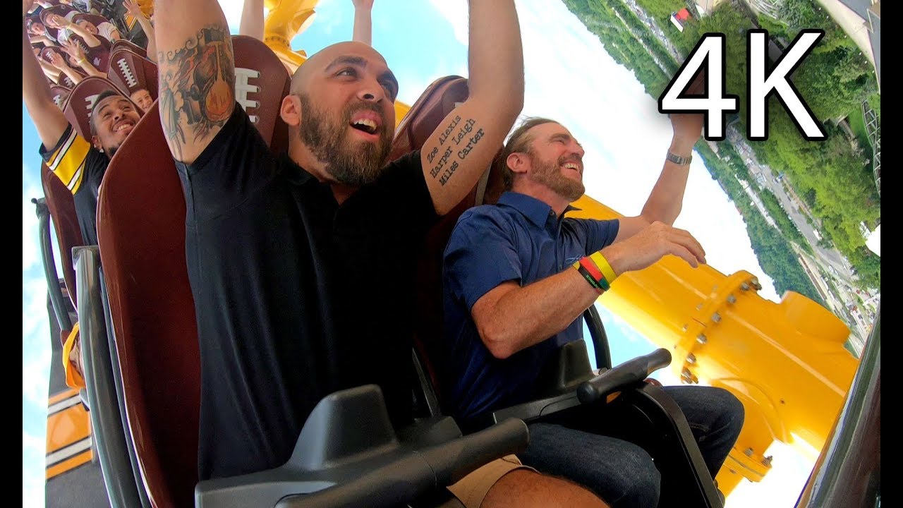 Steel Curtain on-ride 4K ridercam @60fps Kennywood