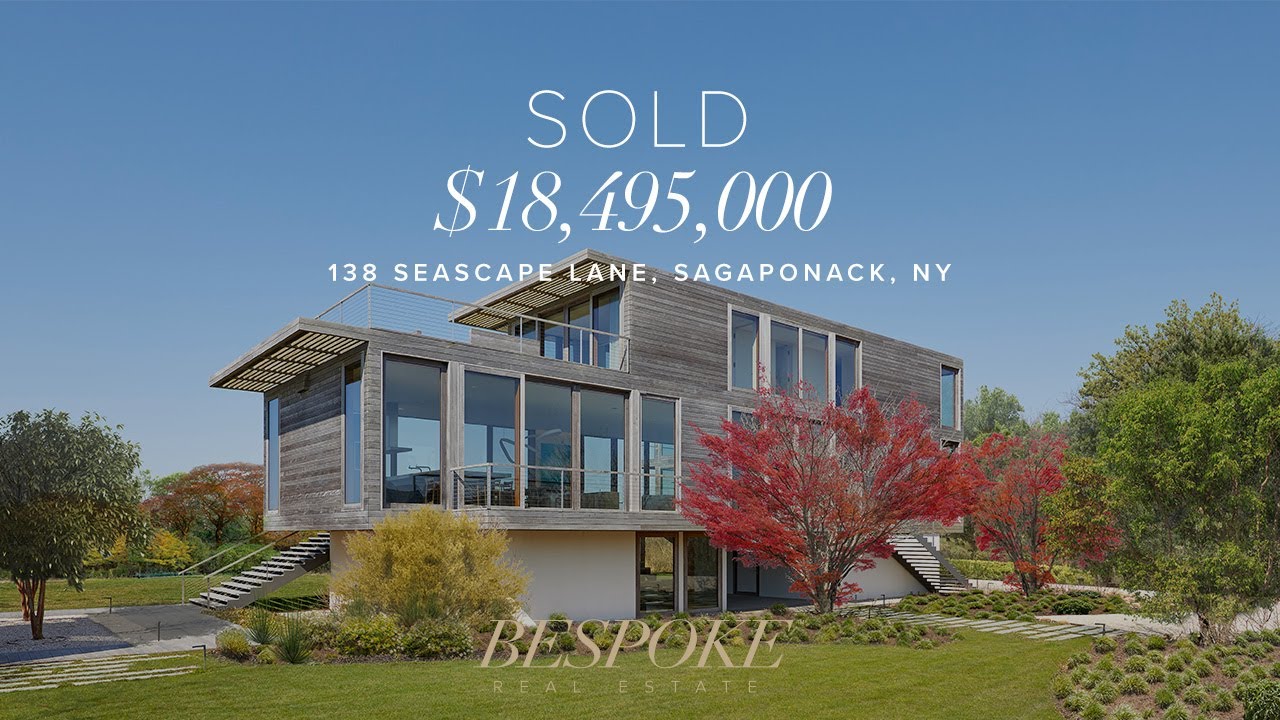 Modern $18,495,000 Hamptons Waterfront Estate