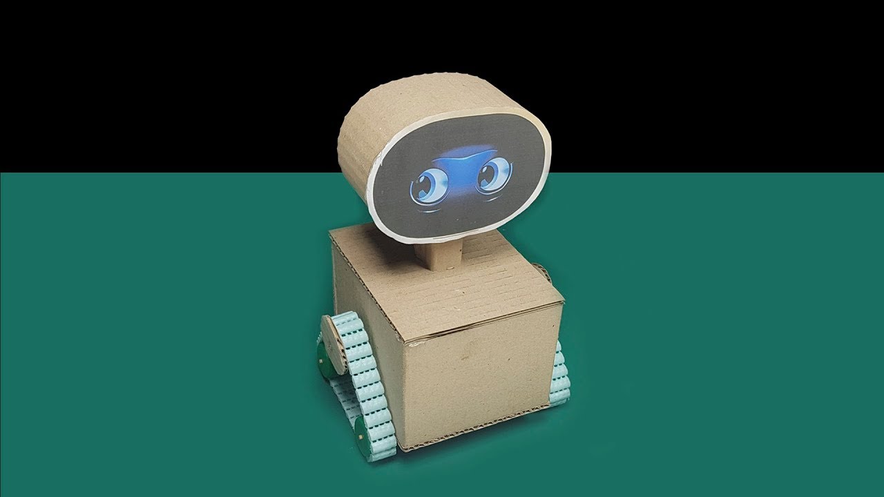 Cómo hacer ROBOT WALL-E de cartón, un robot simple a control remoto
