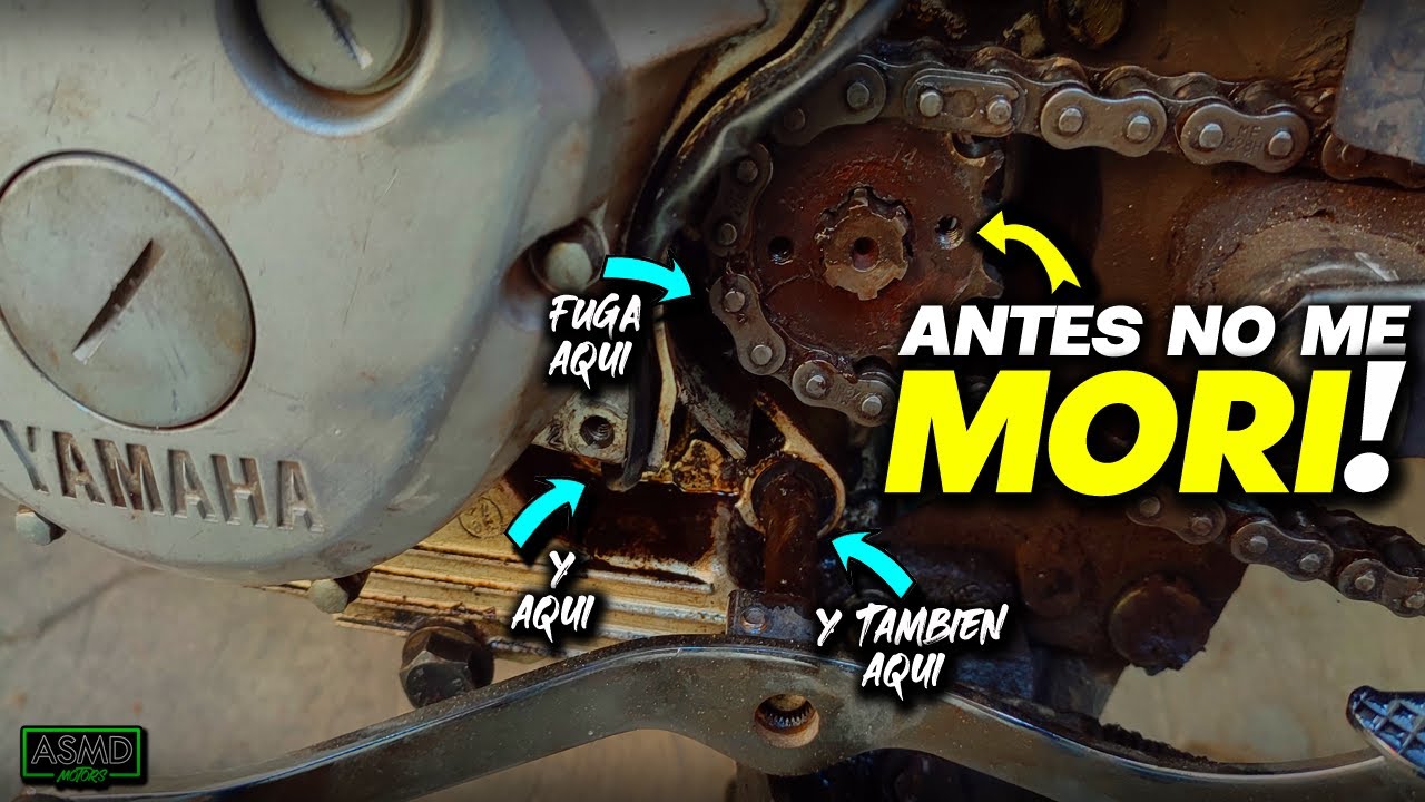 REPARANDO FUGAS DE ACEITE DE LA YB125  (ME ENCUENTRO CON UNA GRAN SORPRESA) 😨😭