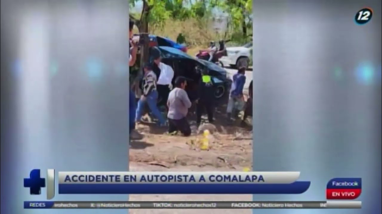 Accidente en autopista a Comalapa deja un muerto y cuatro lesionados. NH12