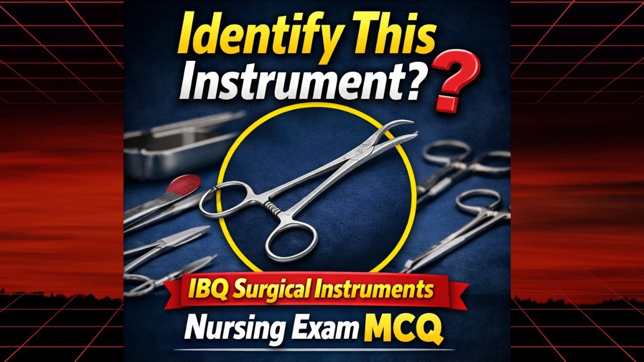 Surgical Instrument Image Based MCQ 🔎 | NORCET 10 Preparation | Nursing Exam IBQ