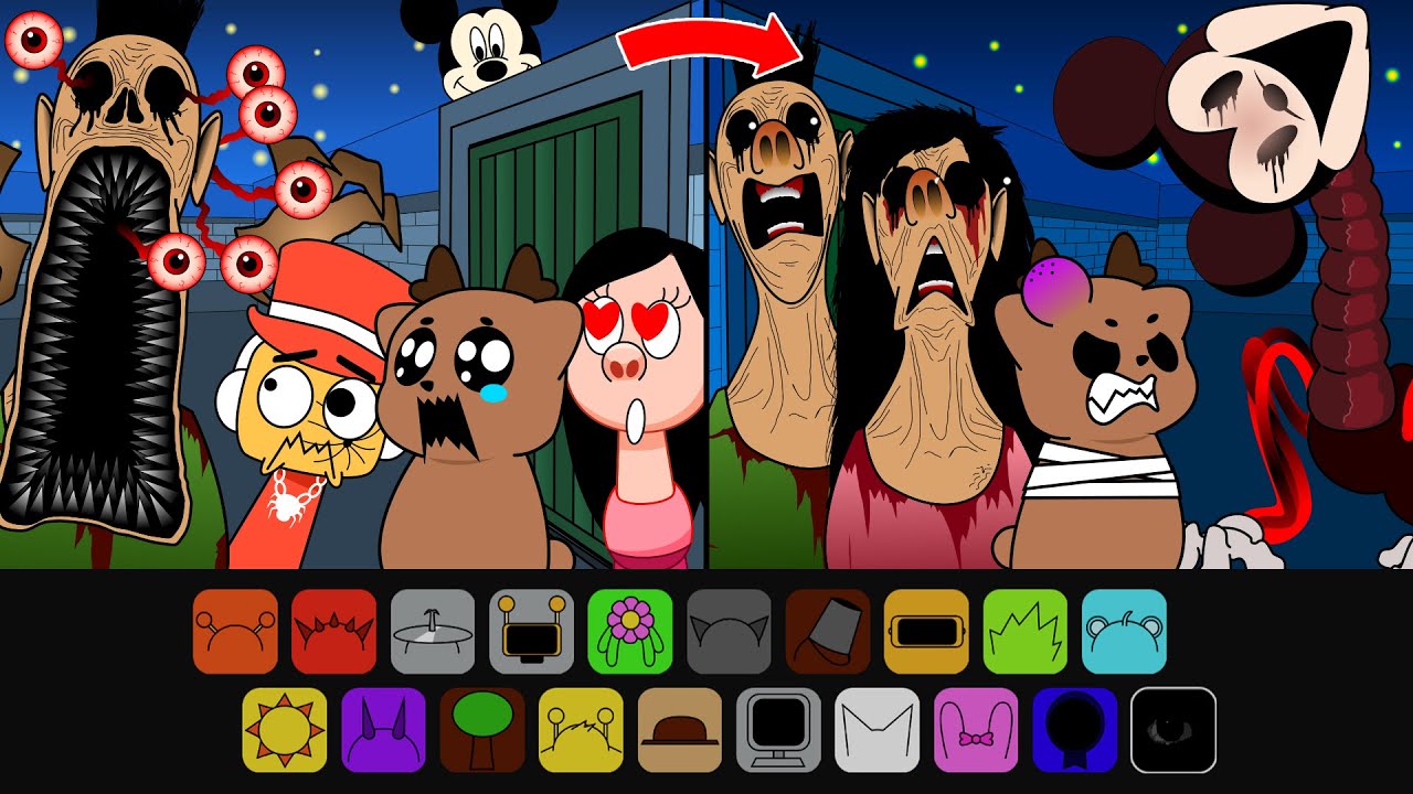 Incredibox Sprunki Retake Sinner Edition: Maze HAMOOD HABIBI.EXE, Sammy, Mickey Hide&Seek 99 Nights