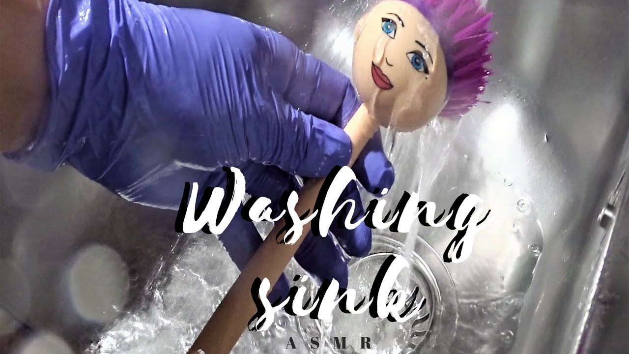 ASMR 💜Washing Sink(Scrubbing/Brushing)😍