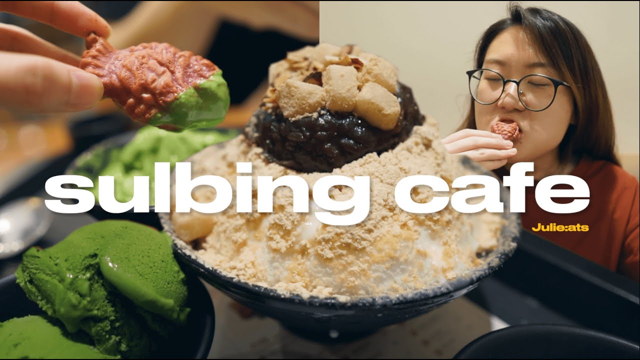 Because it's Hot AF 🔥 Popular Korean Injeolmi Red Bean Bingsu | Sulbing Shaved Ice Mukbang 설빙 빙수먹방 🍨