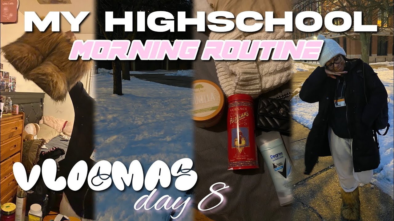 MY HIGHSCHOOL MORNING ROUTINE | VLOGMAS DAY 8🤍🎄!!! 