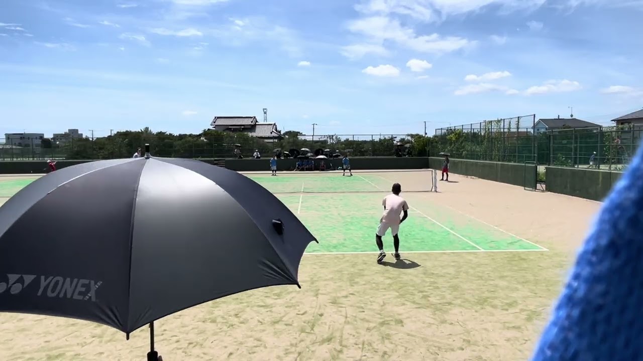 25 全日本学生オープン大会　男子団体　チャンピオントーナメント２回戦　東洋ハイネス 砂田・土屋 対 立教A 鈴木・相崎戦