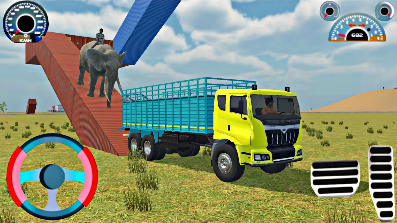Elephant stuck in mud Truckand old thar rescue the 🐘#gamingvideo #tredingvideo 