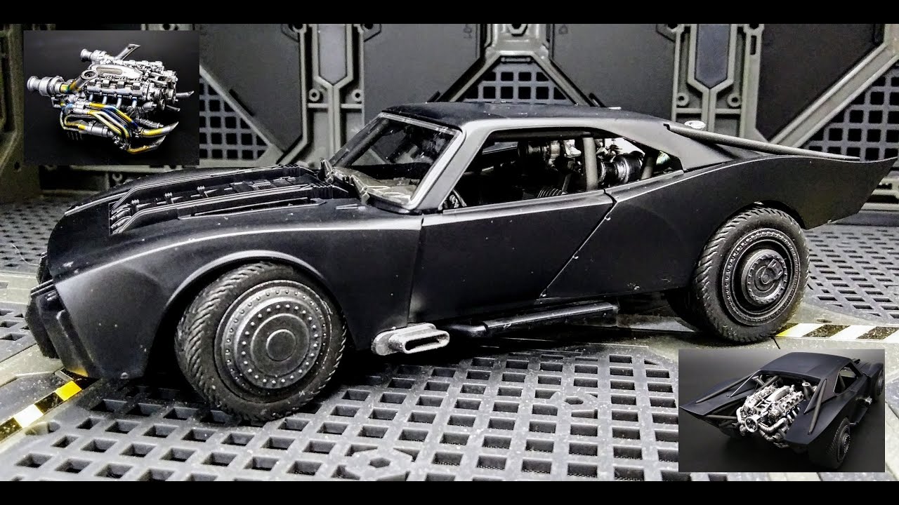 Набор для сборки модели Batman Batmobile 2022 в масштабе 1/35. Как собрать Paint Engine. BanDai D...