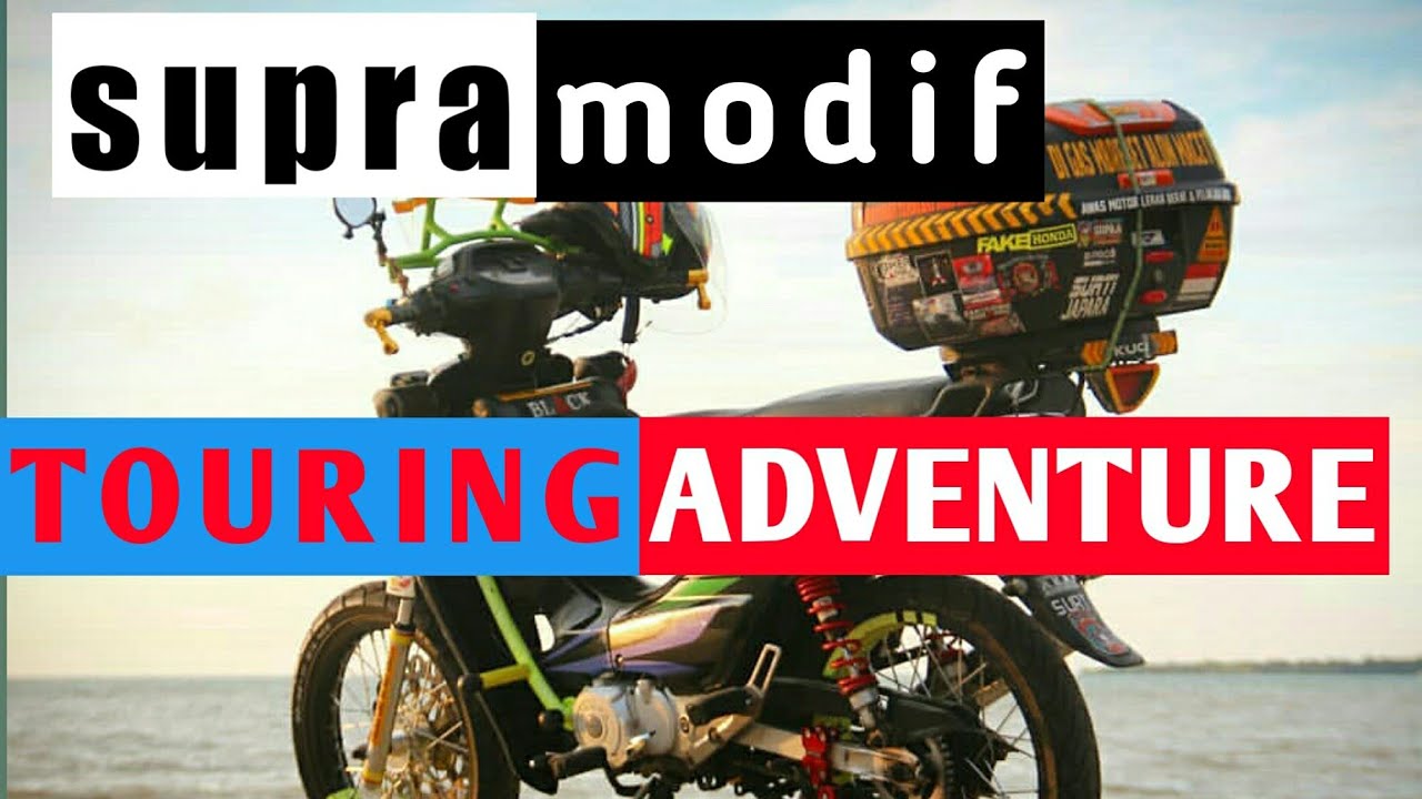 INSPIRASI ! SUPRA X 100 MODIFIKASI TOURING JINJIT ADVENTURE