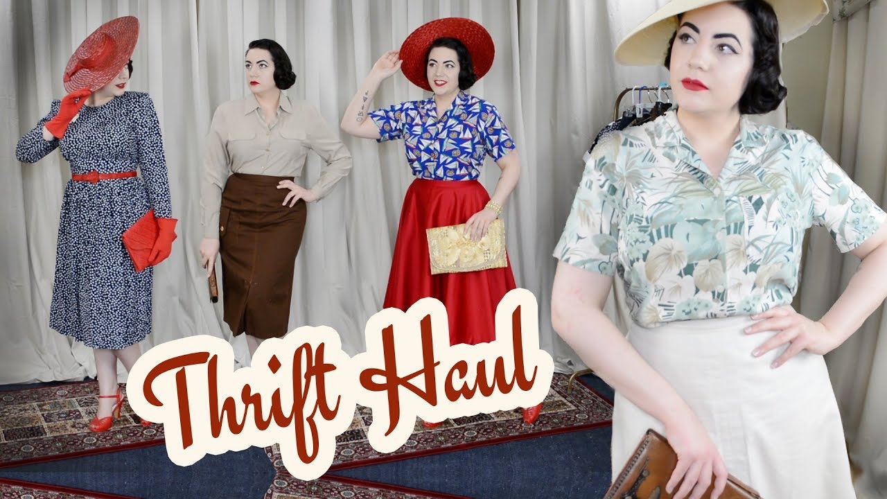 A Very Retro Thrift Haul - Thrifting for Vintage Style