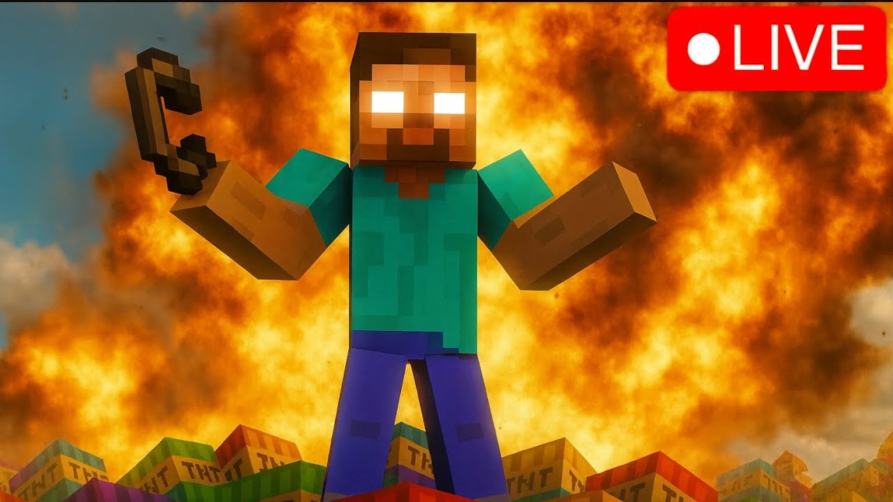 🔴 Minecraft TNT Village #shorts #minecraft #shortslive #shortsfeed #live