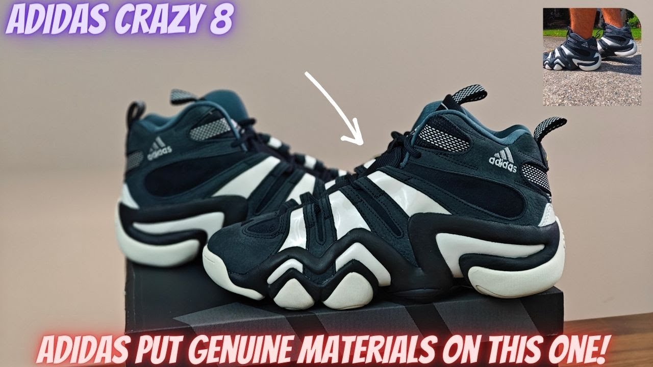 Adidas Crazy 8 - Black And White, With Better Materials!