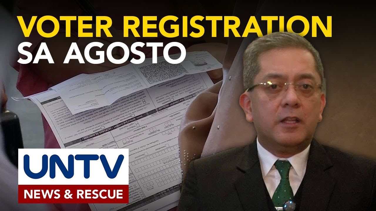 Voter registration, isasagawa ng COMELEC sa August 1-10, 2025