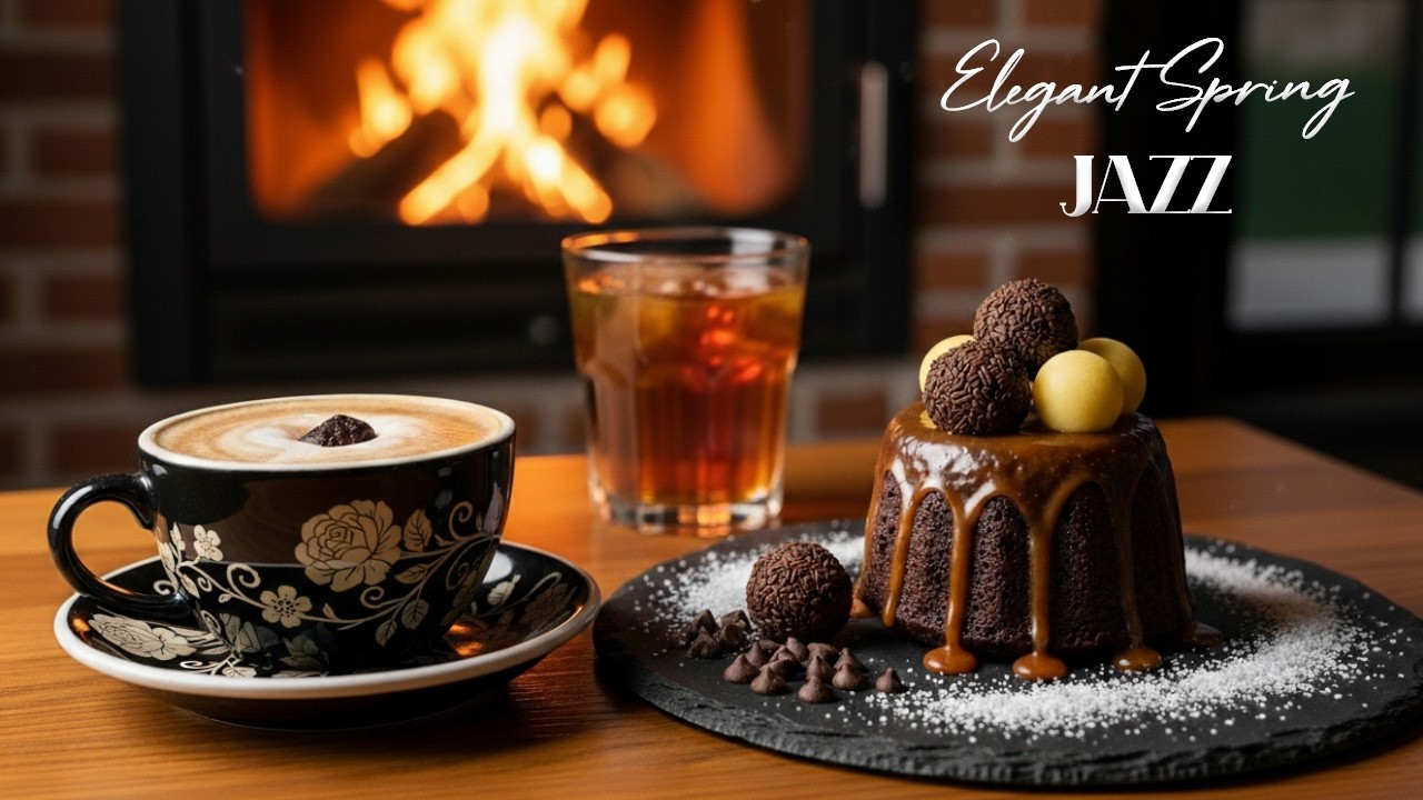 Elegant Spring Coffee Jazz ☕ Smooth Bossa Nova Piano and Morning Café Music for Relax, Study & Work