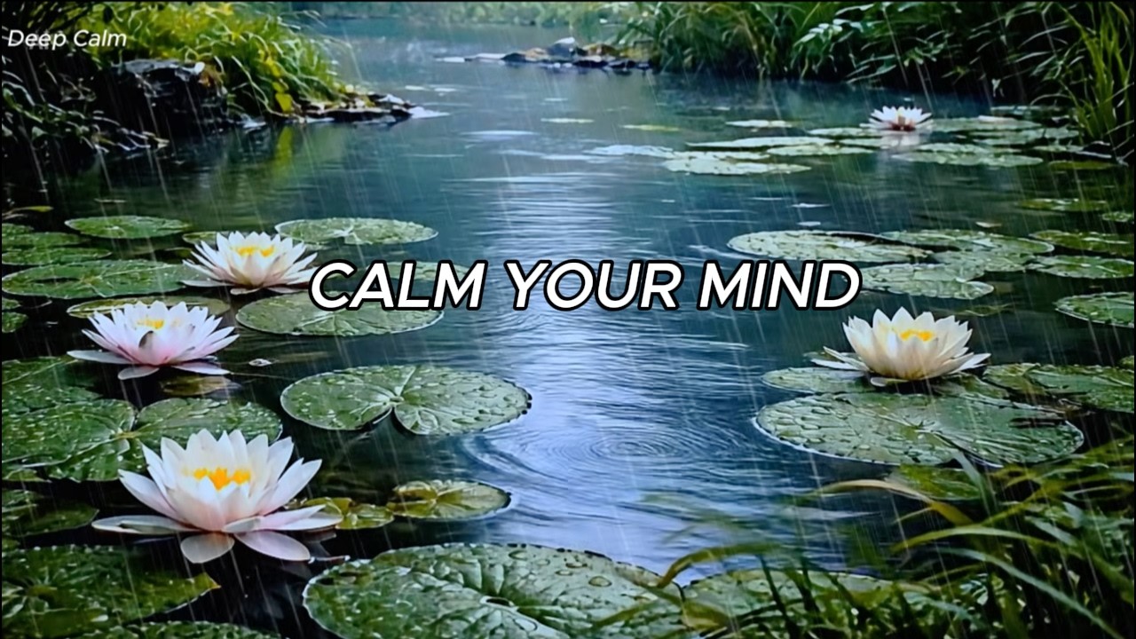 Relaxing  Sleep Music with Rain & Water Sounds | Calm Mind, Stop Overthinking, Anxiety Relief