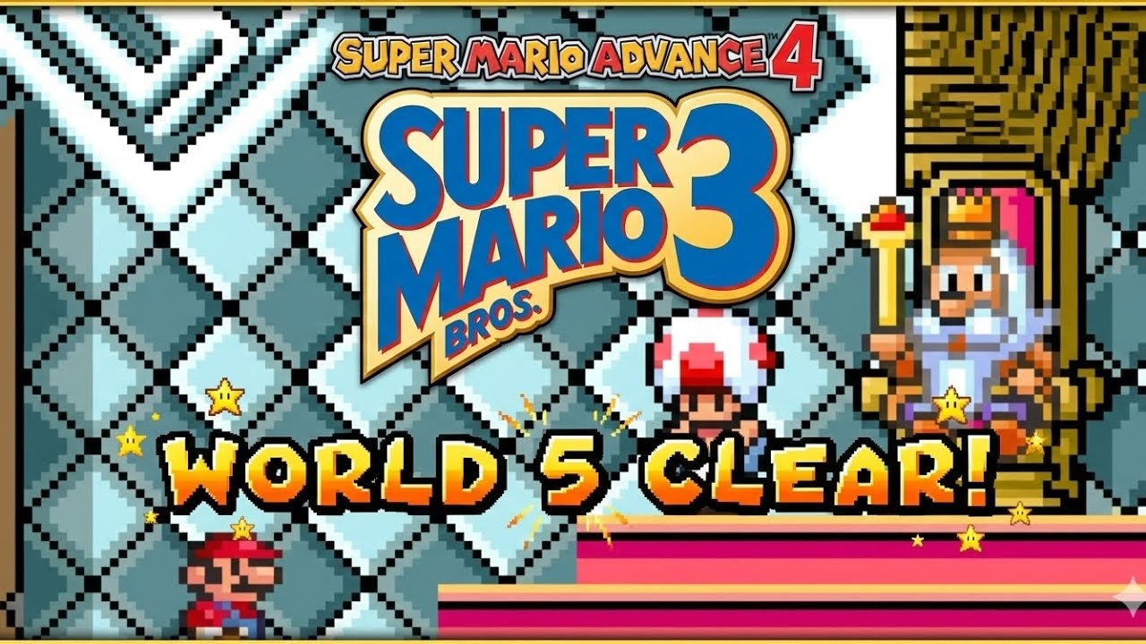 Super Mario Bros Advance 4 Super Mario Bros 3 GBA Gameplay:World 5 Part 3
