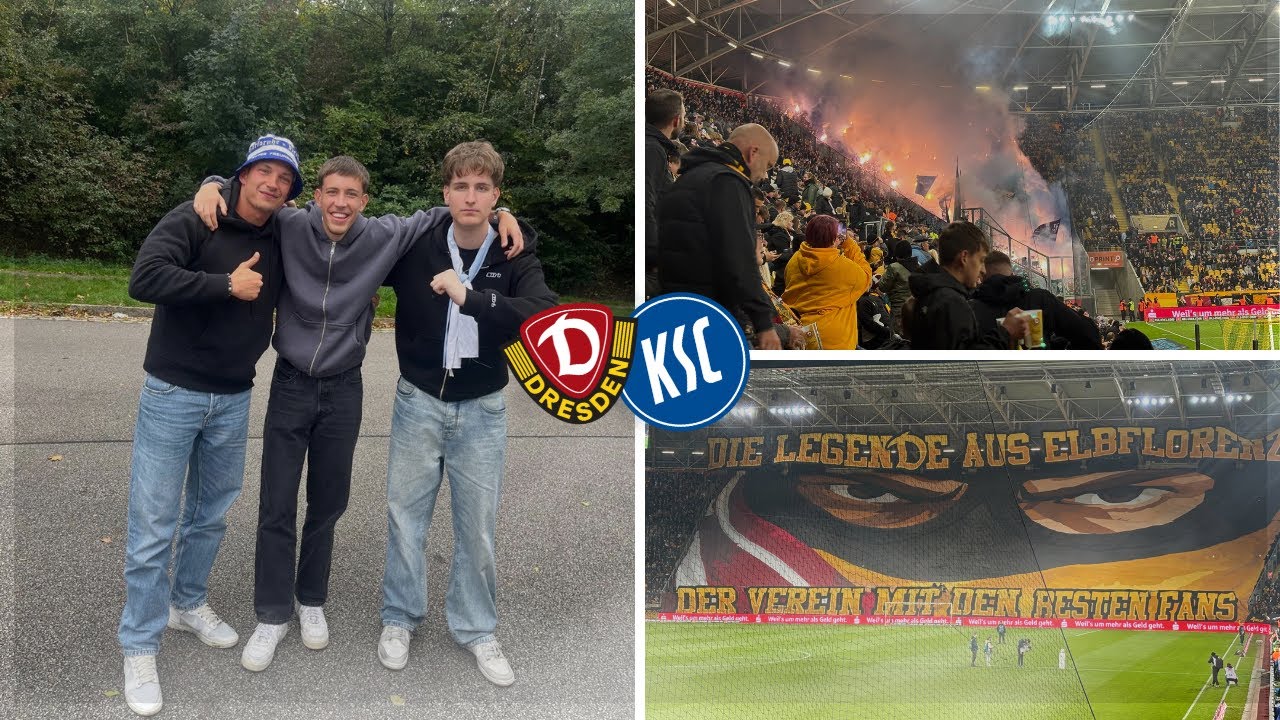 Einfach nur WOW😮🧨 | Dynamo Dresden vs. Karlsruher SC | Pyro und Choreo | Stadionvlog | SechserMo