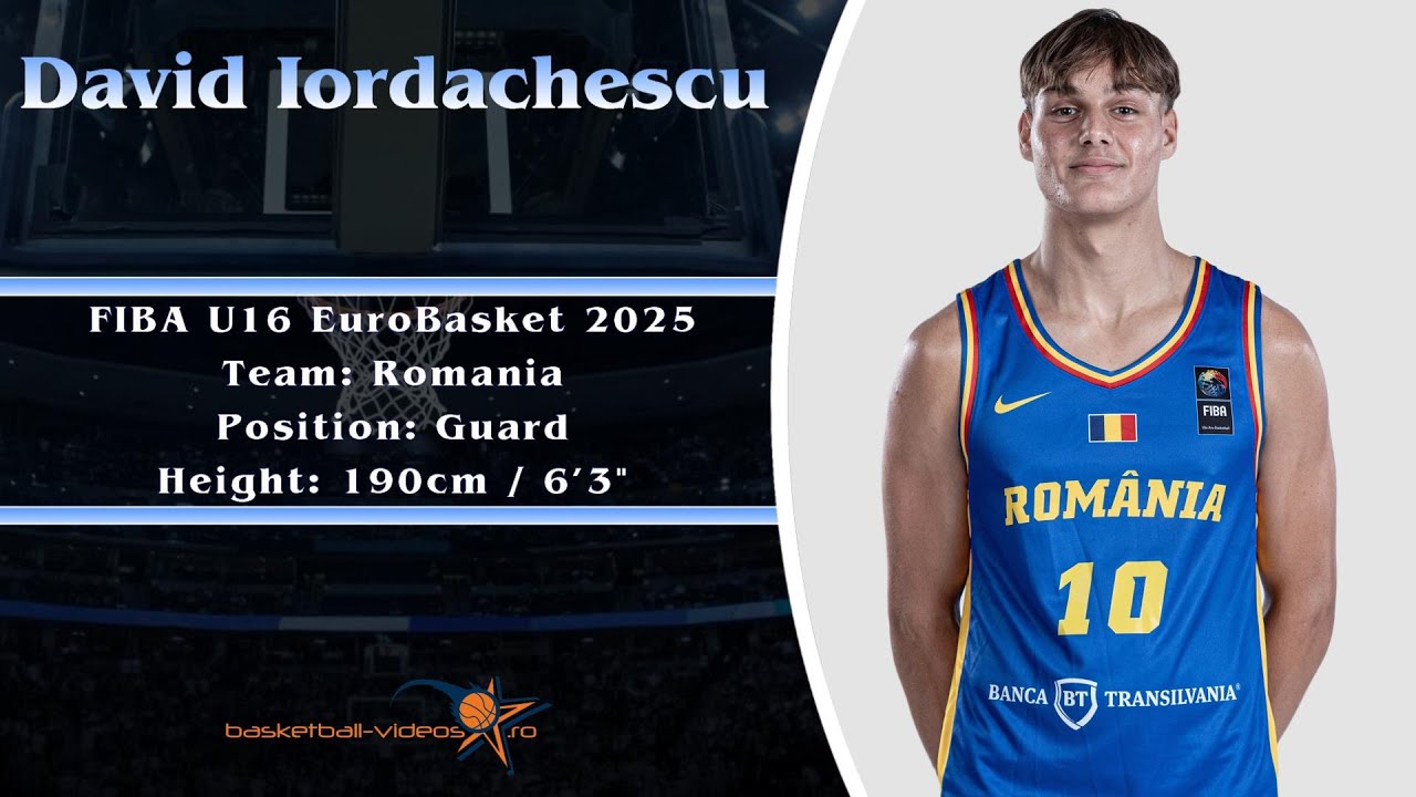 David Iordachescu U16 EuroBasket 2025 Highlights