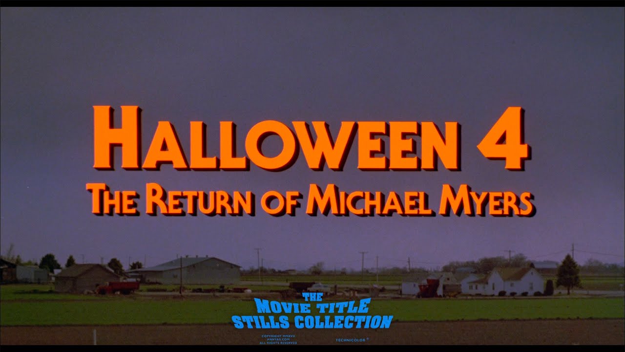 Halloween 4: The Return of Michael Myers (1988) title sequence