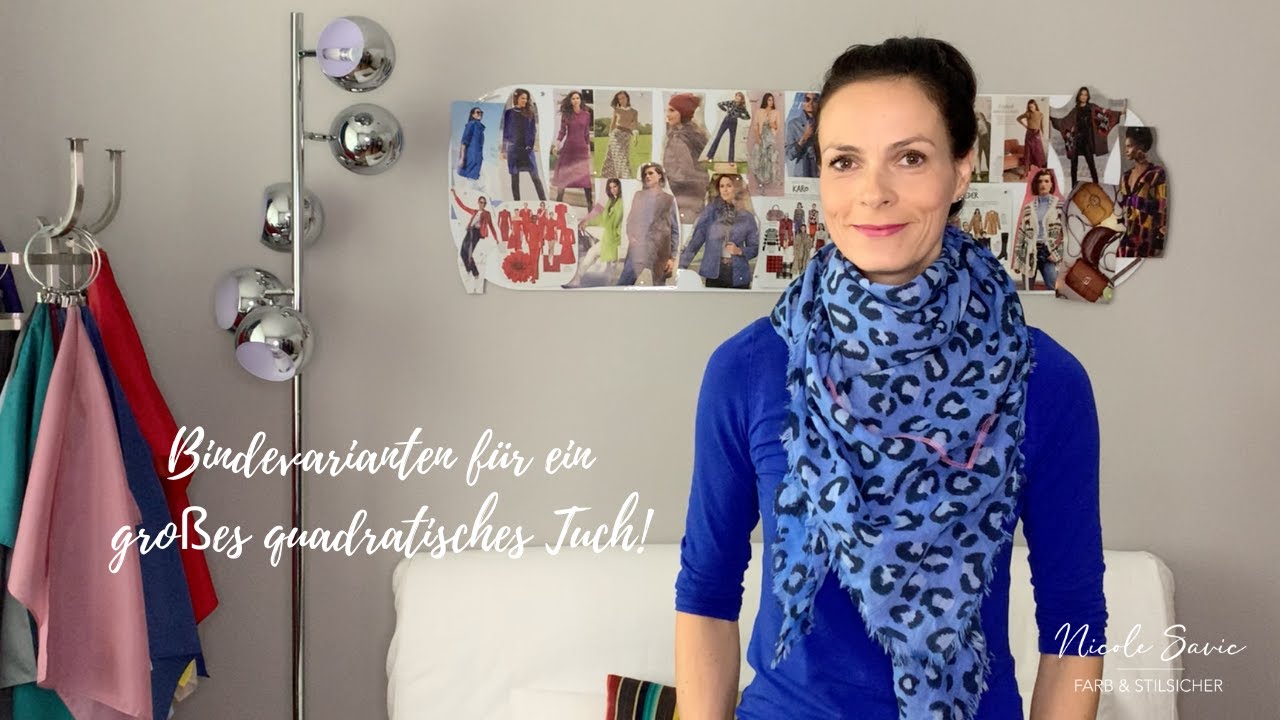 Bindetechniken Quadratisches Tuch