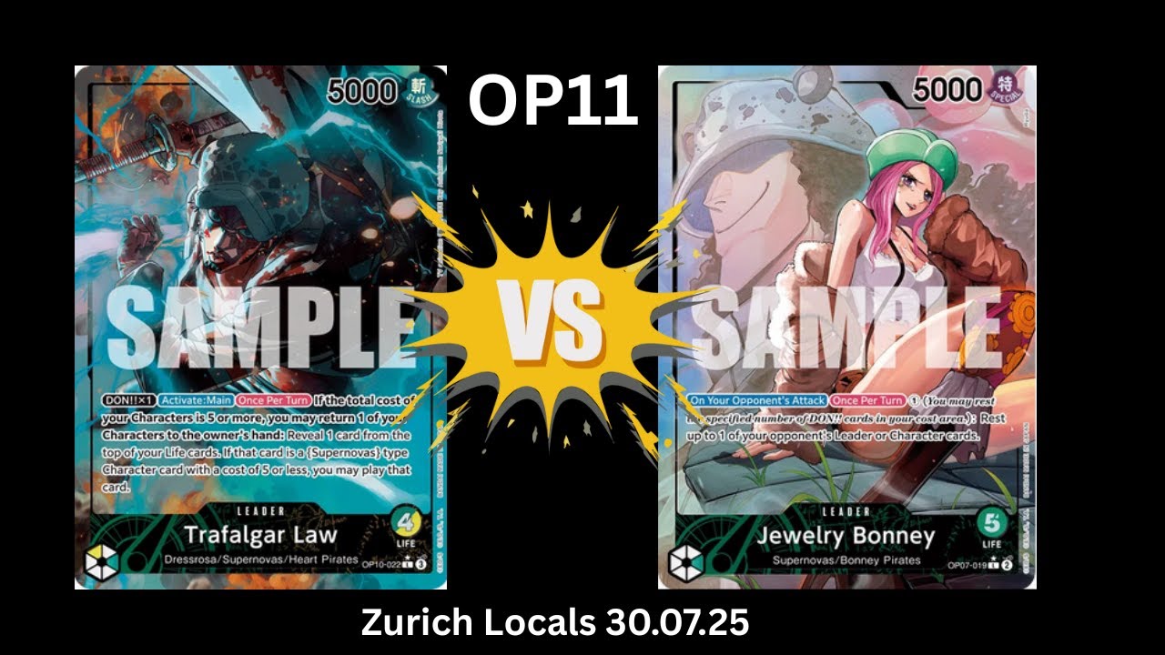 GY Law vs Green Bonney | Zurich Locals 🎥 | OP11 Gameplay | One Piece TCG