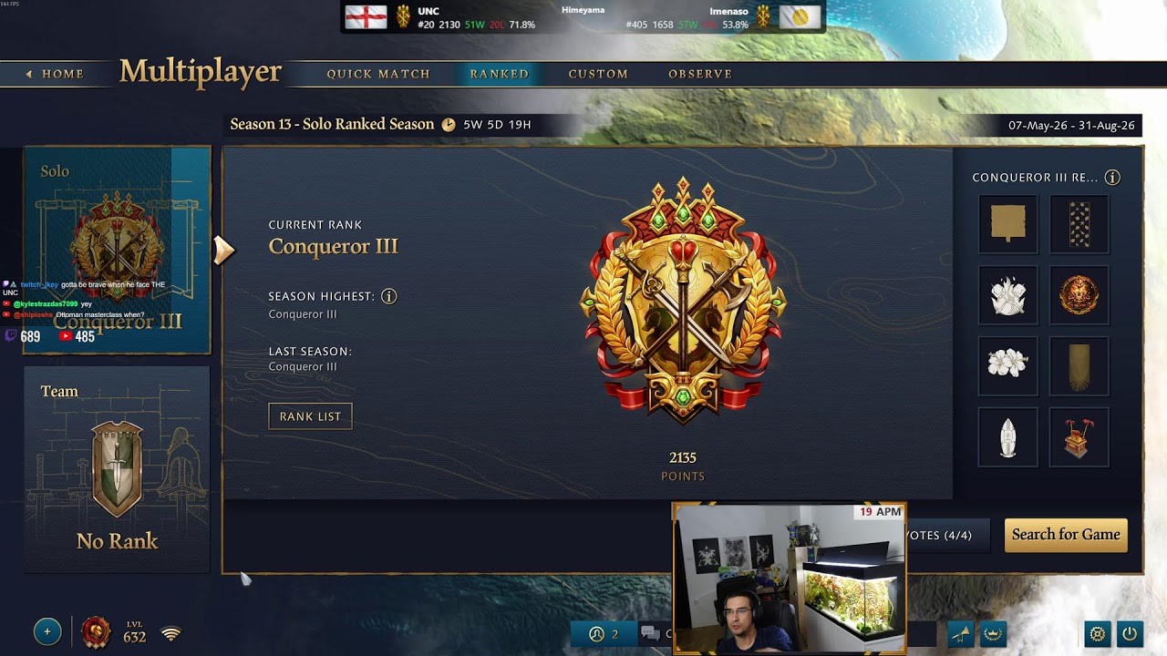 GETTING RANK ONE BACK, STILL SICK BUT MAYBE BETTER?