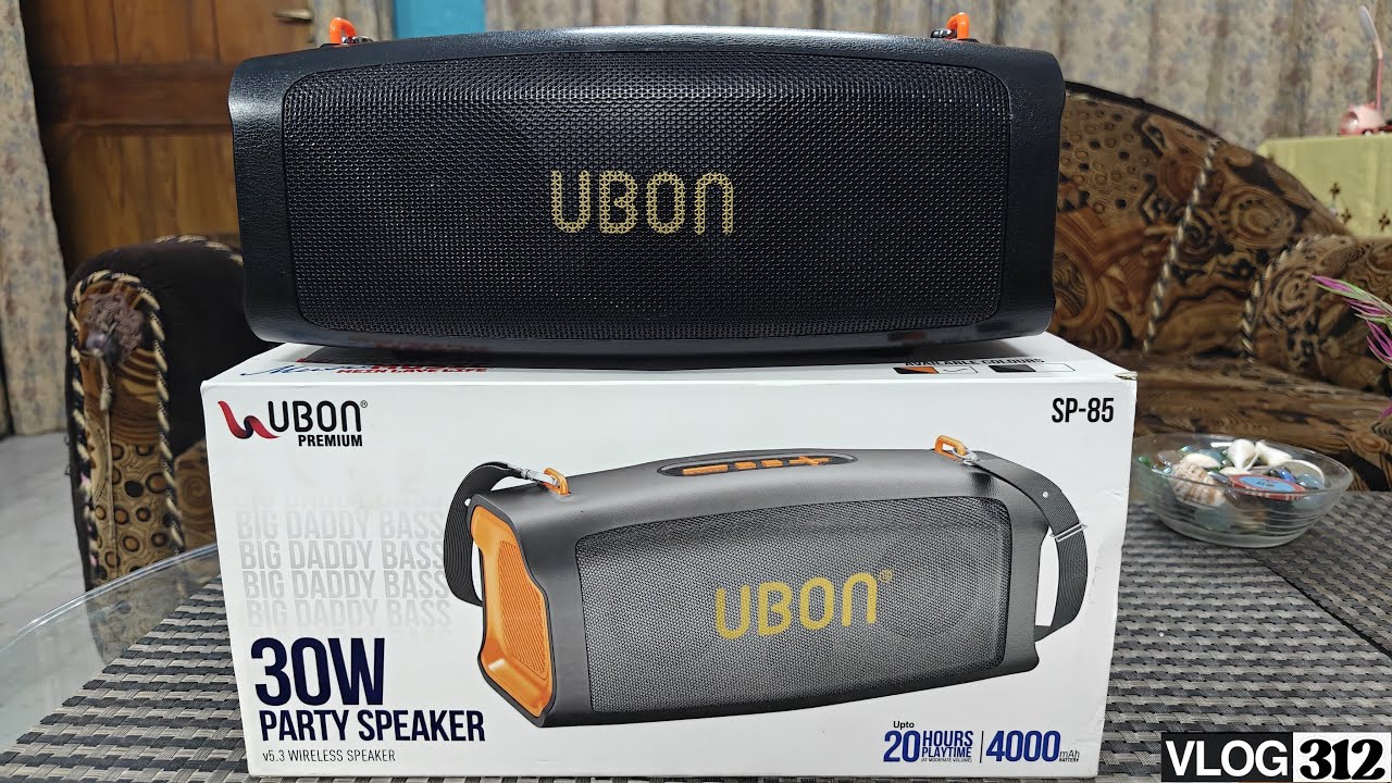UBON SP-85 bluetooth wireless party speaker 30 W | NISCHAL heartbeat Vlog Ep- 312