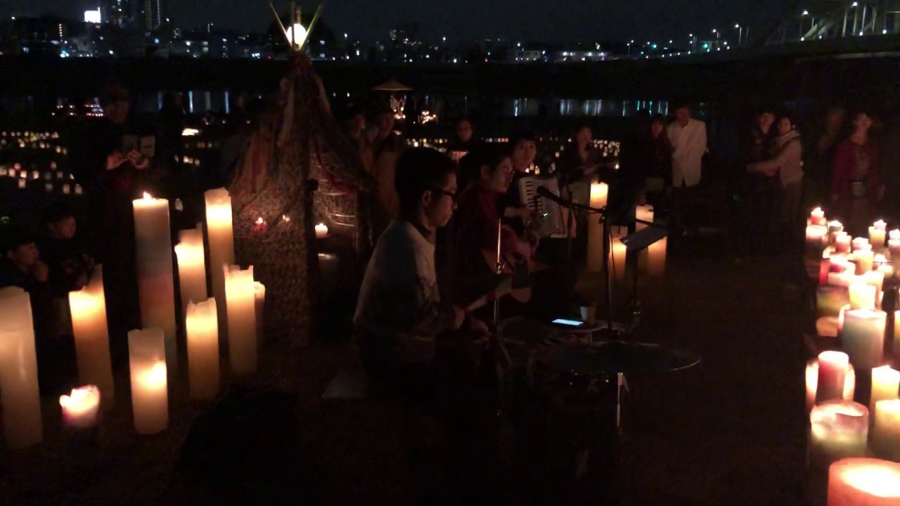 UQiYO「DRY DRY TRY」多摩川キャンドルナイト灯と人 第10回（2019年11月2日）