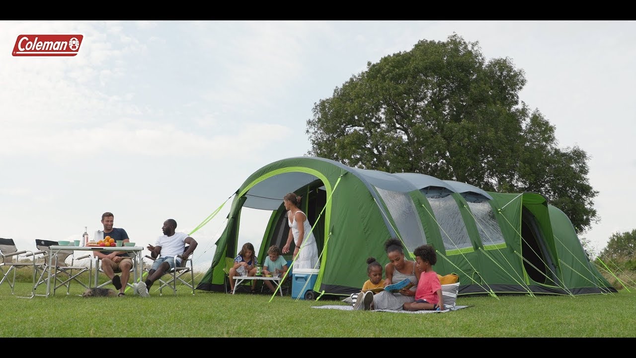 Coleman&reg; Weathermaster 8XL Air - 8 person tent with FastPitch&trade; Air & BlackOut Bedroom&reg; technologies