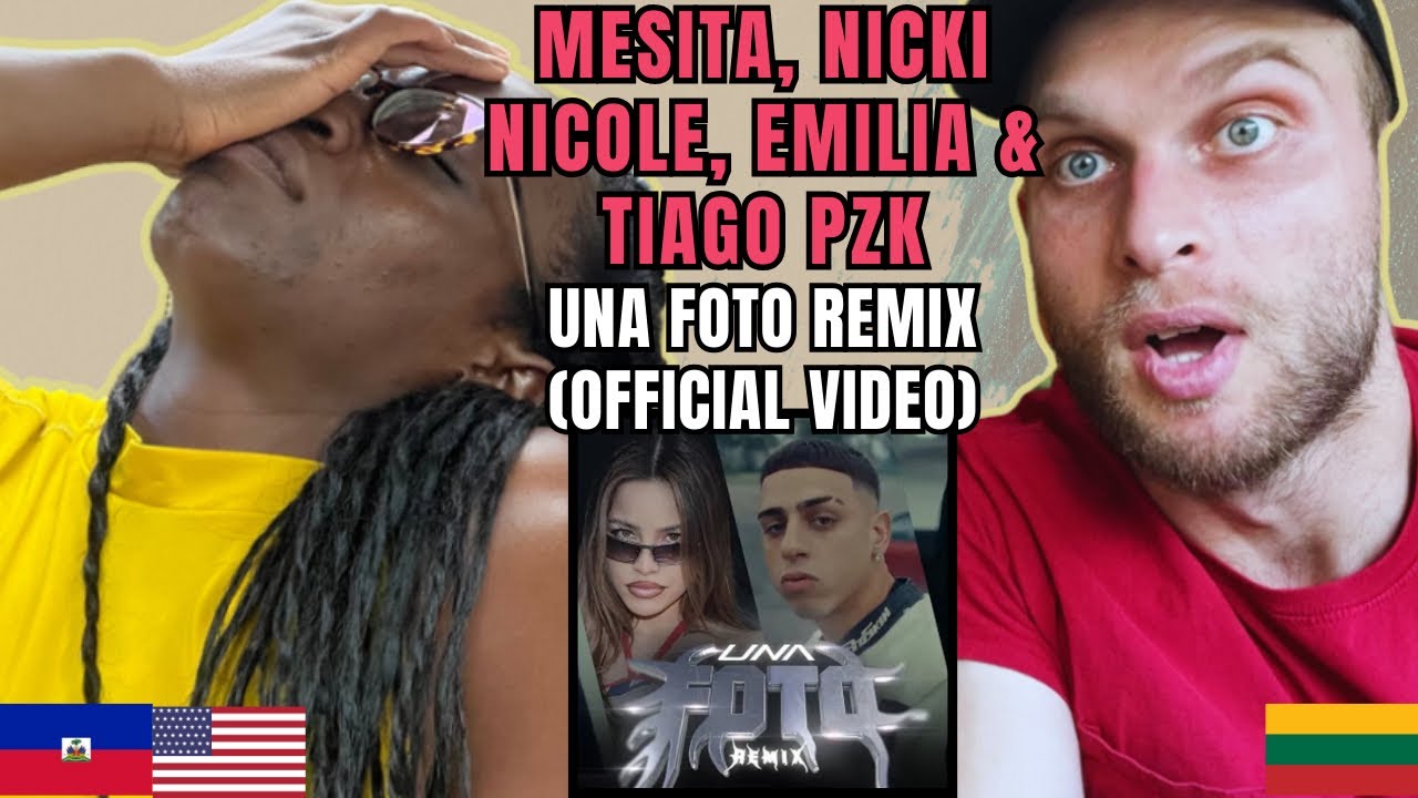 Mesita, Nicki Nicole, Emilia, Tiago PZK - Una Foto Remix Reaction (Music Video) | FIRST TIME HEARING
