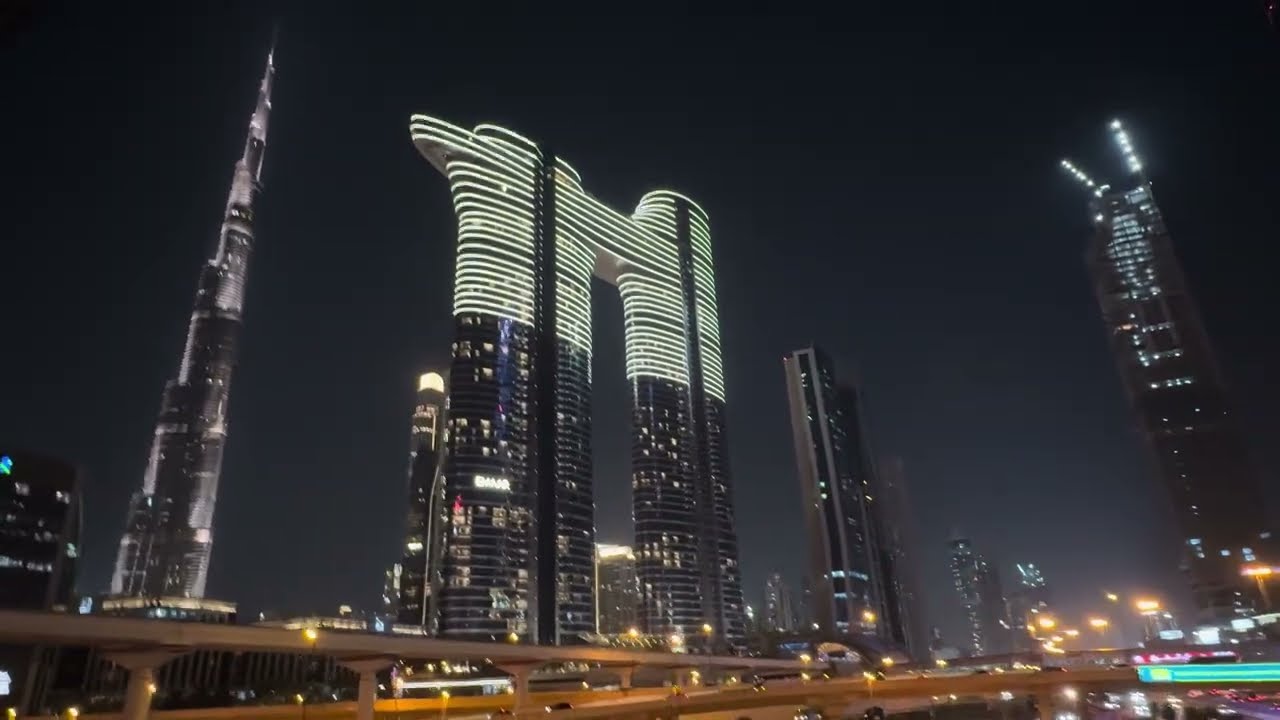 Dubai night view 