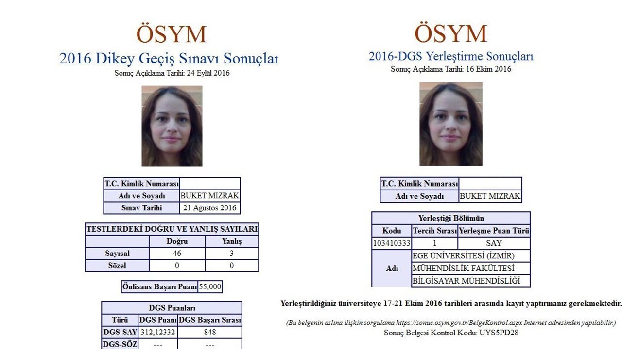 Dgs'de Kaç Net Yaptım ? | Sonuç Belgem