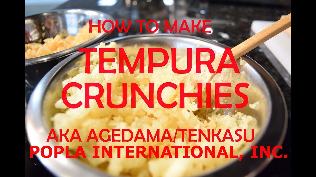 How to make Tempura Crunchies / Tenkasu / Agedama / Tempura Crumbs / Tempura Flakes