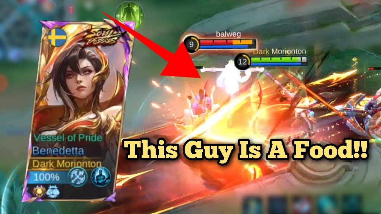 Спасибо, что накормили меня‼️😂 Максимизируйте свою ферму‼️ #benedetta #mobilelegends #gameplay