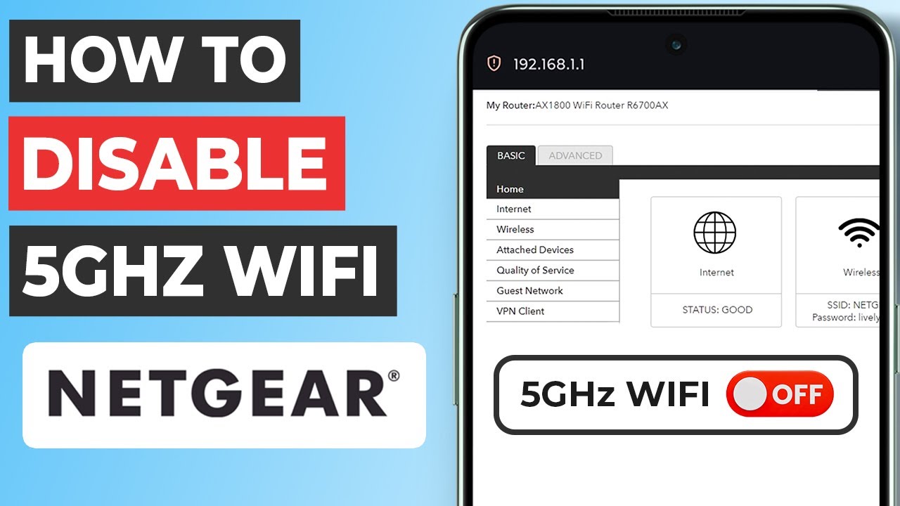 ✅ How to Disable 5GHz WiFi on NETGEAR Router from Phone | Turn Off 5GHz v2