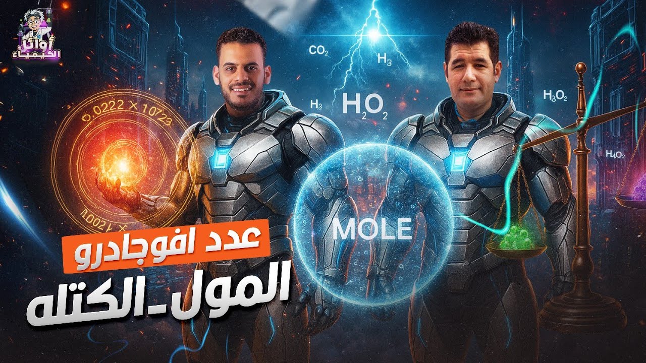 المحاضرة الخامسة |الصف الثاني الثانوي | المول وعدد افوجادرو الجزء الثاني  |كيمياء 2026