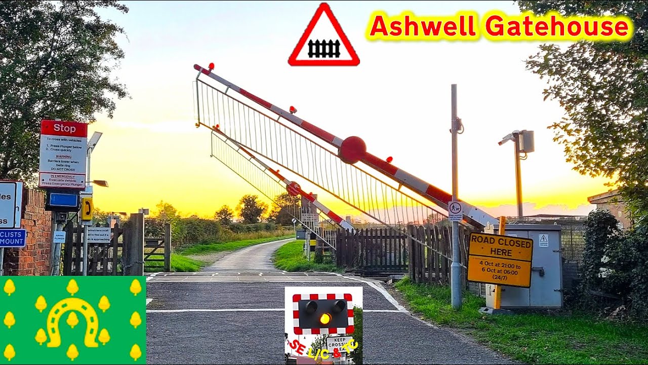 Rare Barriers & Bells at Ashwell Gatehouse Level Crossing, Rutland