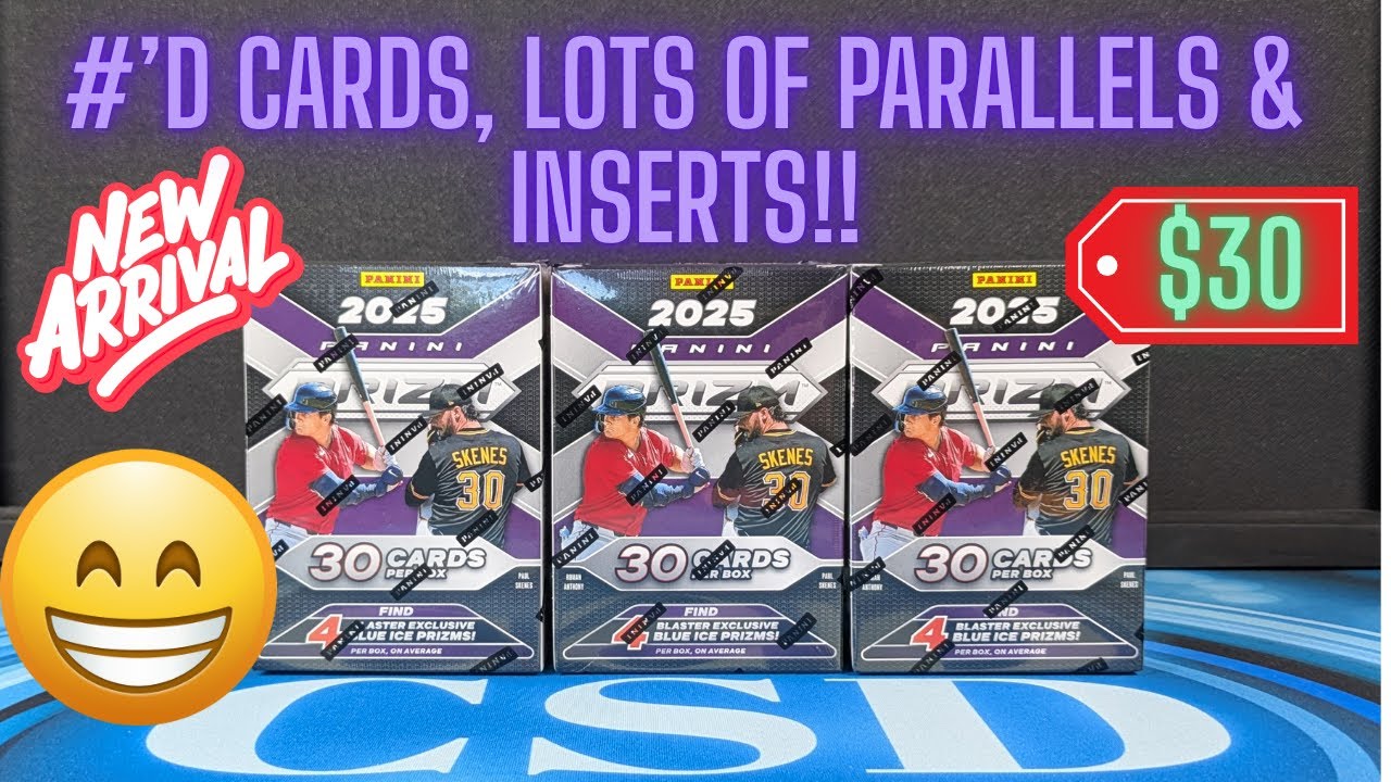 2025 Panini Prizm Baseball Blaster Box Review.  The future of all Panini Products?