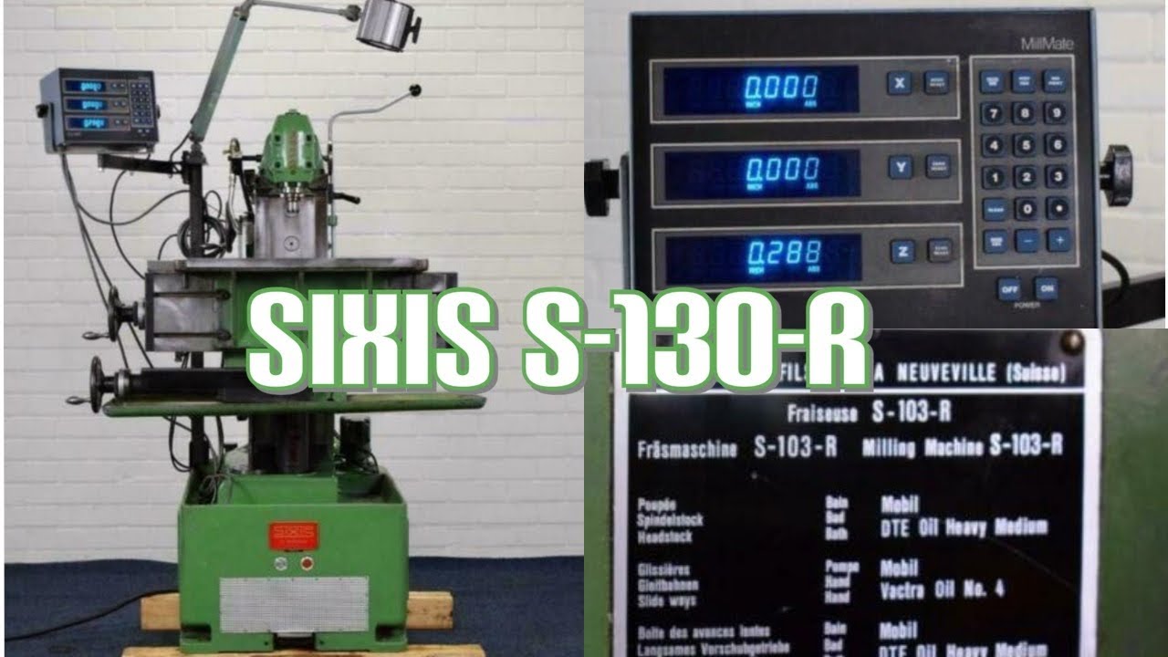 Sixis S-103-R 3 Axis Digital Millmate Milling Machine Mill Fr&auml;smaschine Fr&auml;se Fr&auml;smaskin