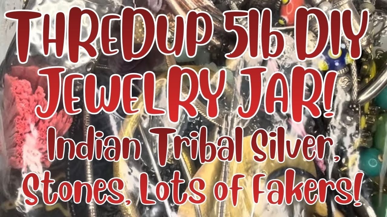 5LB ThredUP DIY Jewelry Rescue Box Unboxing + Sale! #mysteryunboxing #jewelryjar #jewelrysale 
