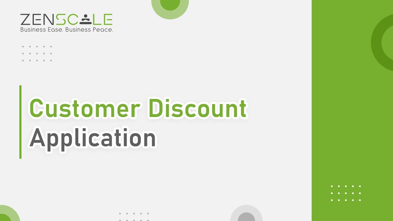 Customer Discount Application | Zenscale